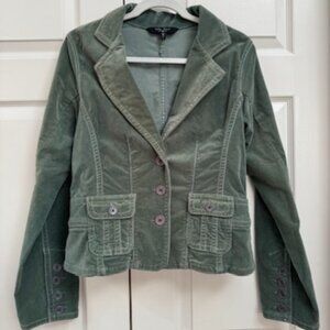 Billy Blues Velveteen Jacket Green Size L